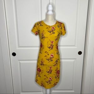 J for Justify Yellow Shift Dress